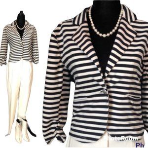 CI SONO cropped striped jacket size large